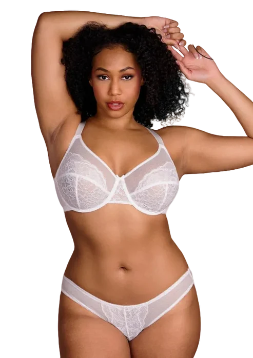 SCULPTD Bra: Full Coverage Lace Minimizer Bra